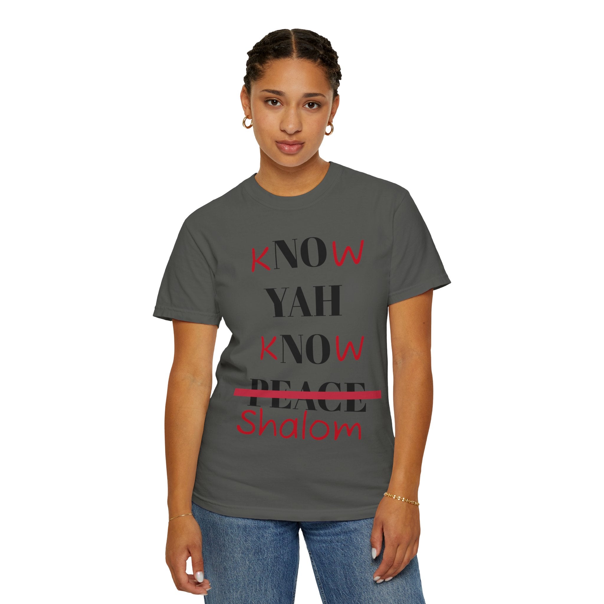 Women’s “Know Yah” Unisex Garment-Dyed T-shirt