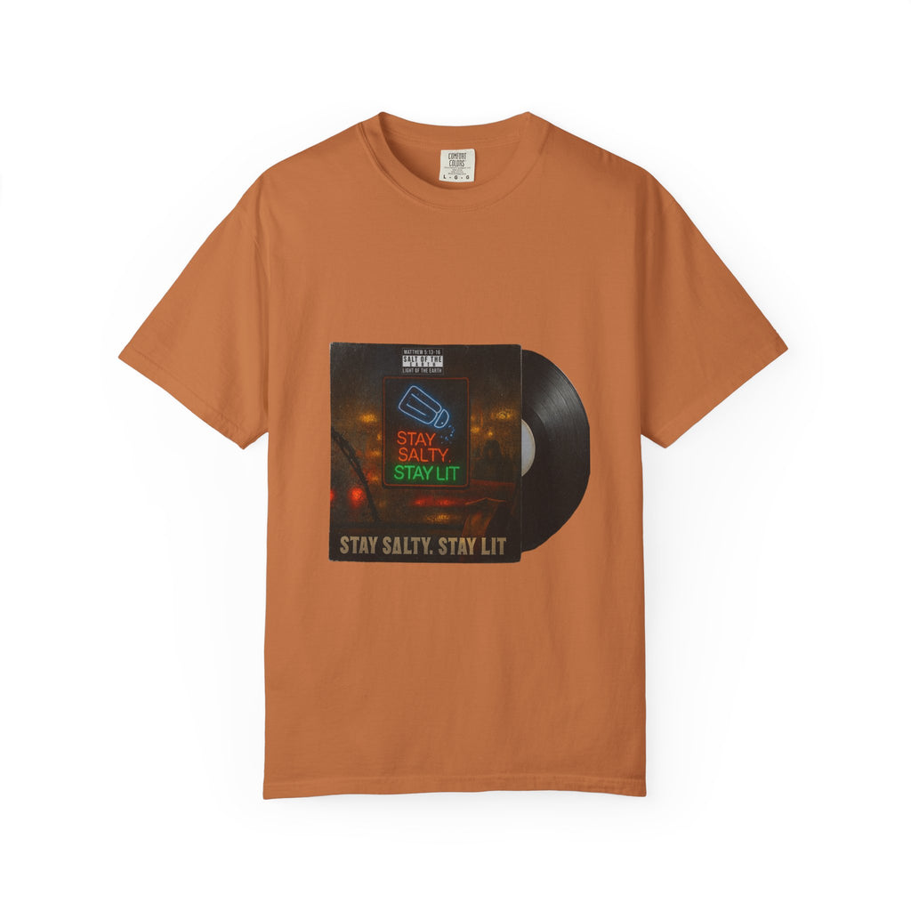 “Salty and lit” Unisex Garment-Dyed T-shirt