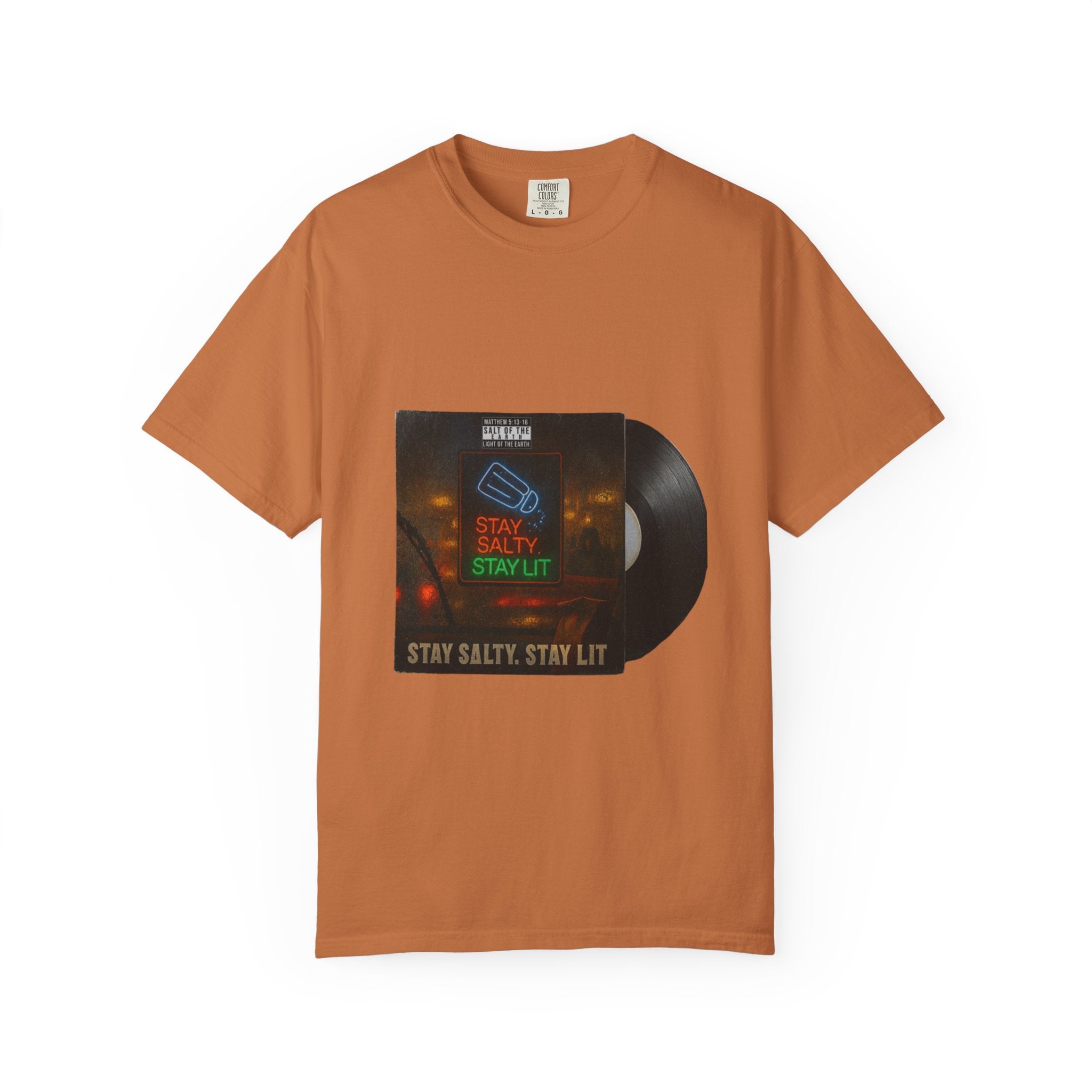 “Salty and lit” Unisex Garment-Dyed T-shirt