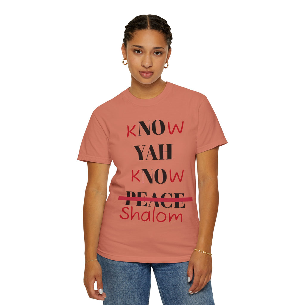 Women’s “Know Yah” Unisex Garment-Dyed T-shirt
