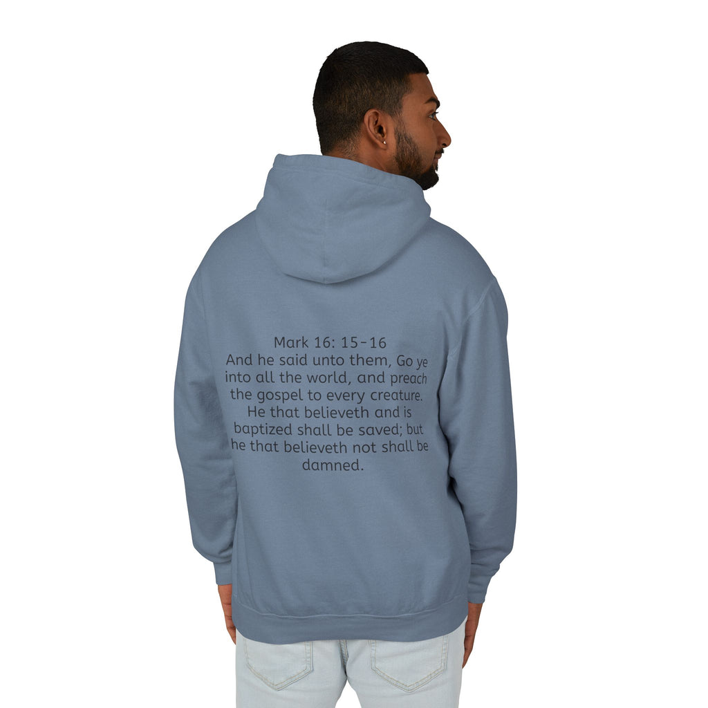 “SPREAD THE GOSPEL” Unisex Lightweight Hooded Sweatshirt