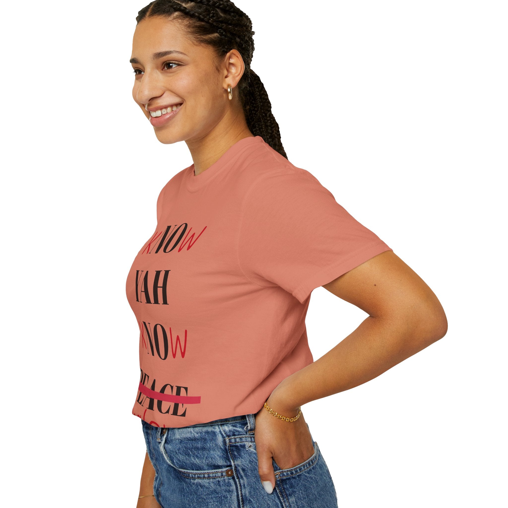 Women’s “Know Yah” Unisex Garment-Dyed T-shirt
