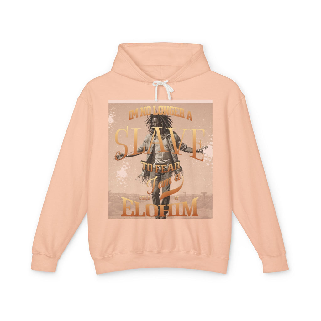 “No longer a slave” Unisex Lightweight Hooded Sweatshirt