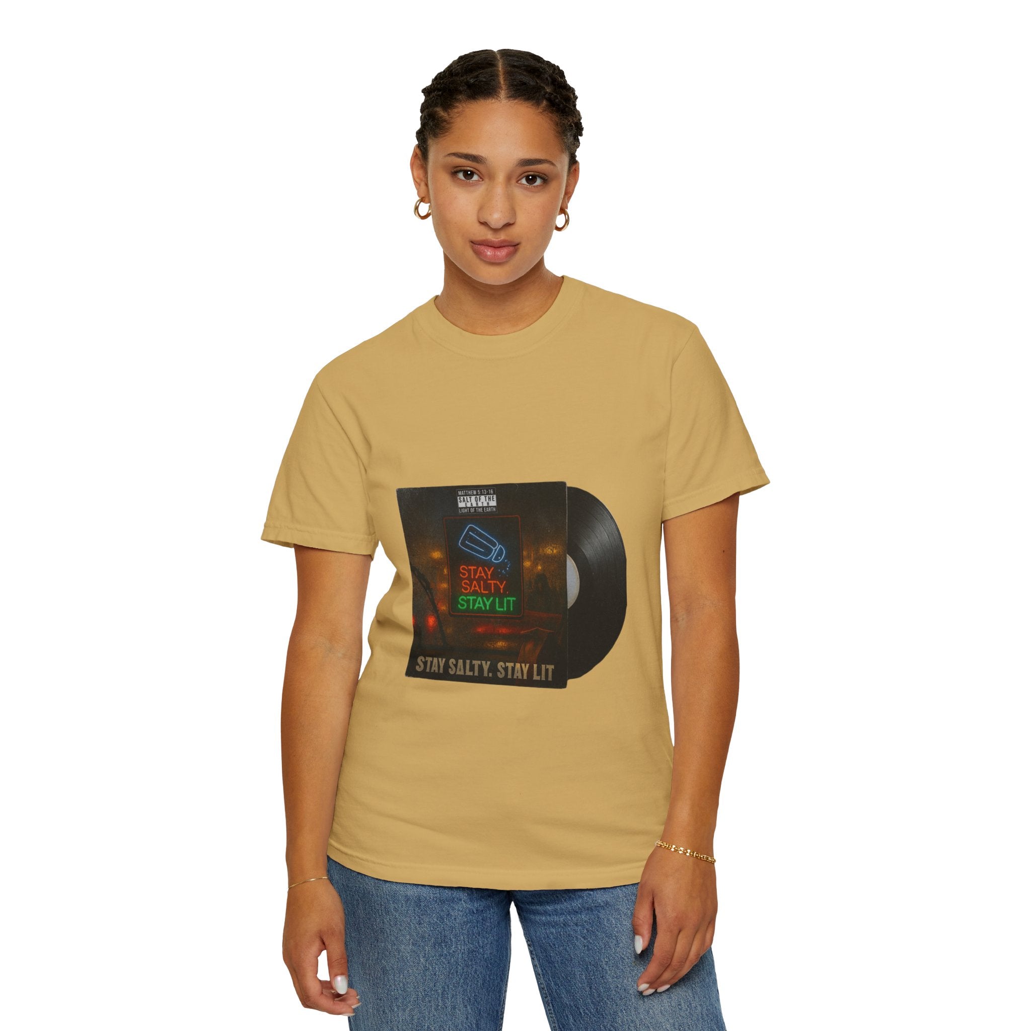 Women’s “Salty and lit” Unisex Garment-Dyed T-shirt