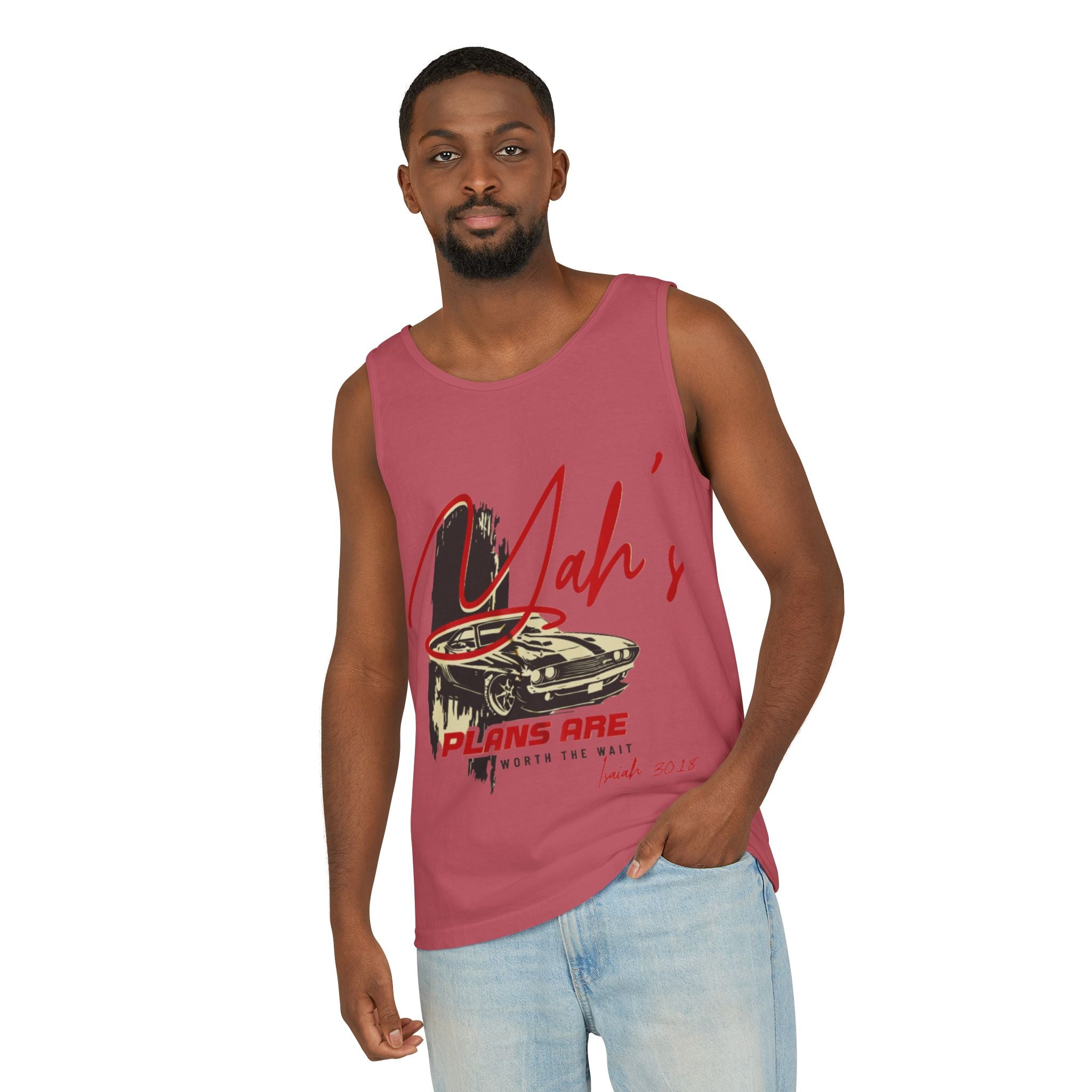 “YAH’s plans” Unisex Garment-Dyed Tank Top