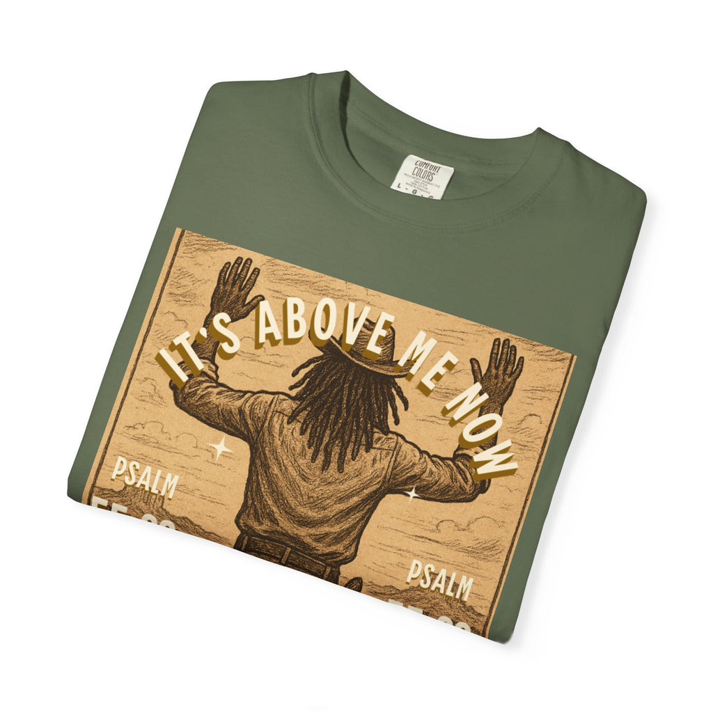 “Cast thy burdens” Unisex Garment-Dyed T-shirt