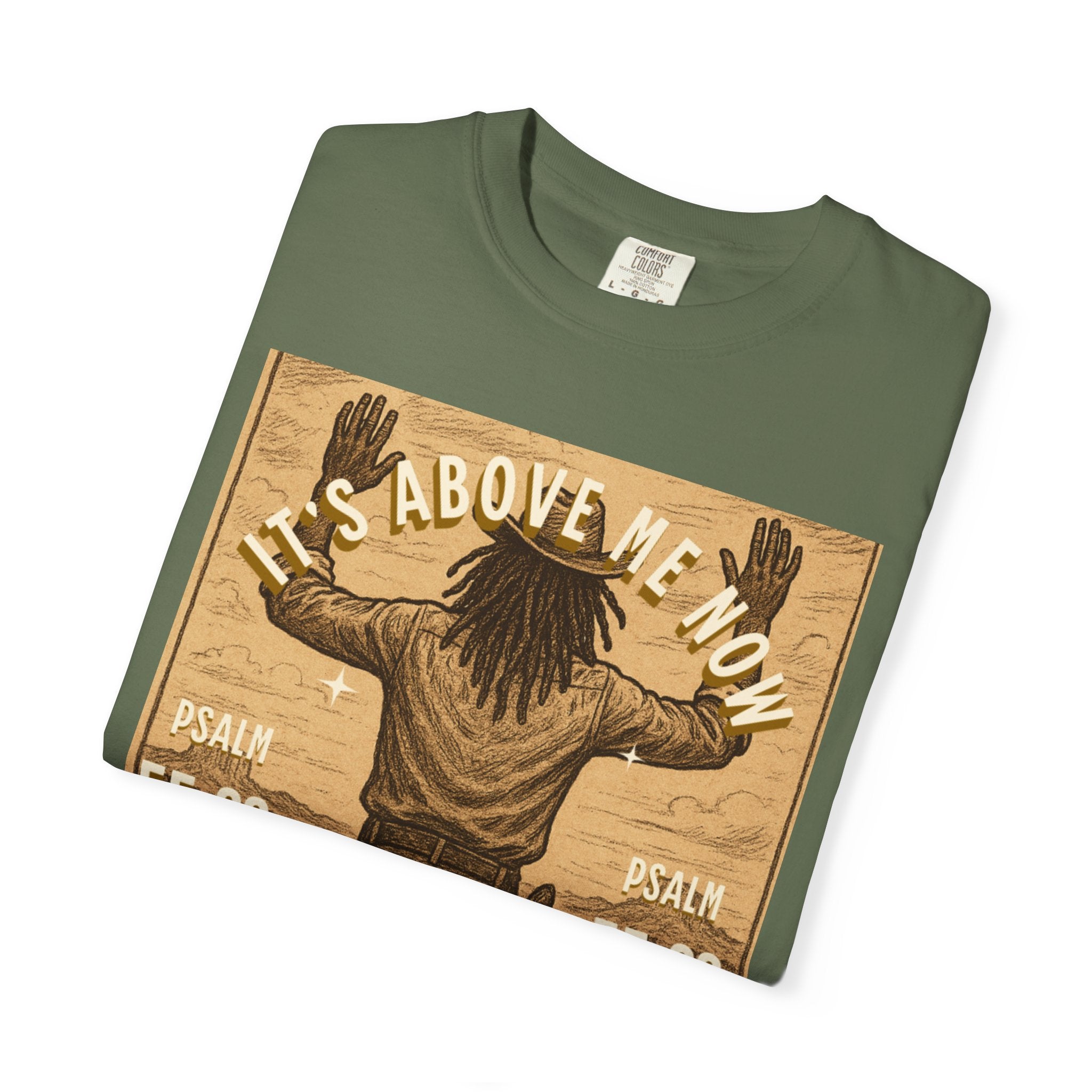 “Cast thy burdens” Unisex Garment-Dyed T-shirt